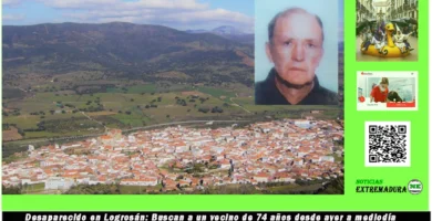 Desaparecido en Logrosán: Buscan a un vecino de 74 años desde ayer a mediodía