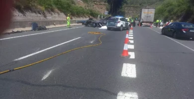 Fallece un joven de 20 años en un accidente de tráfico en la entrada del túnel de Miravete