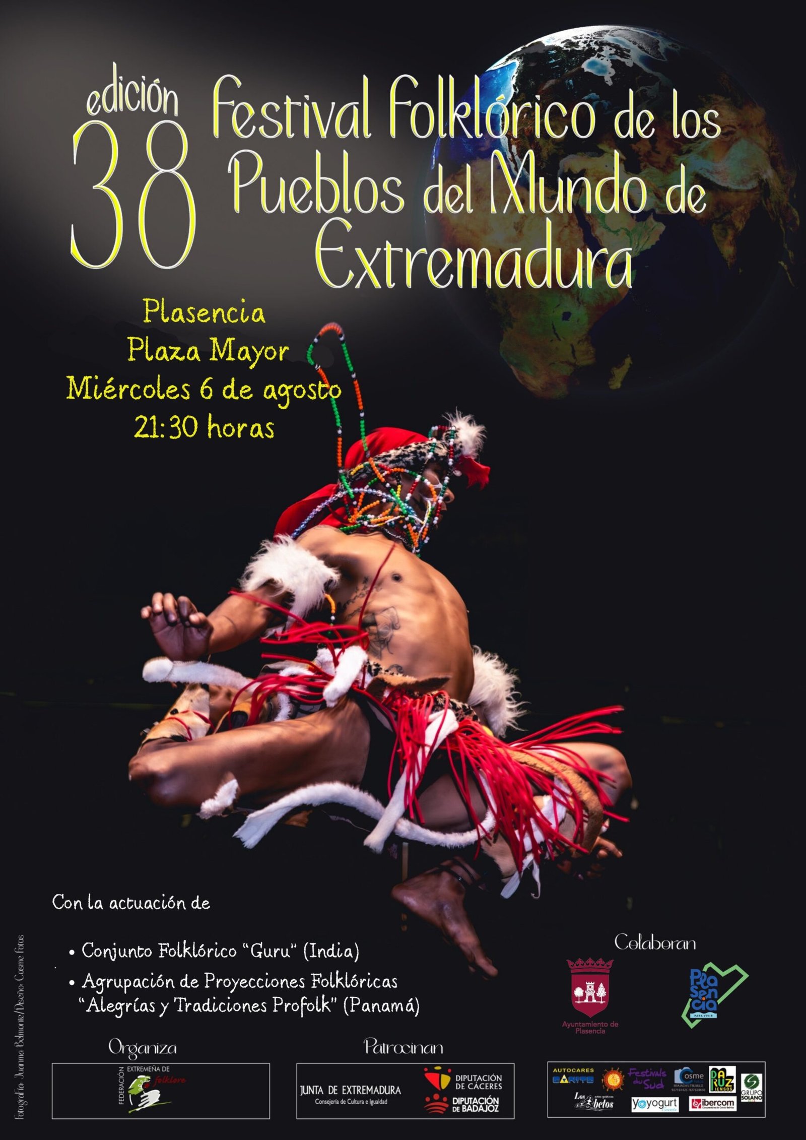 Plasencia celebra la 38ª edición del Festival Folklórico de los Pueblos del Mundo el próximo miércoles en la Plaza Mayor.