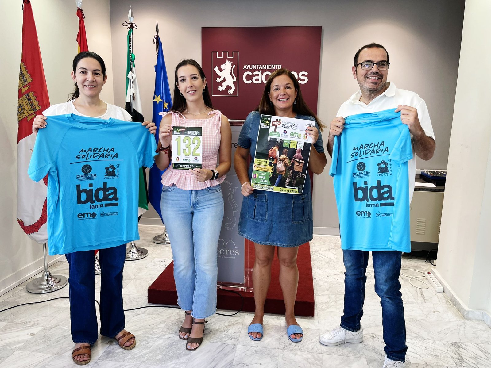 El Ayuntamiento se une a Divertea, Emex y Aztide en la Ruta Solidaria el 28 de septiembre