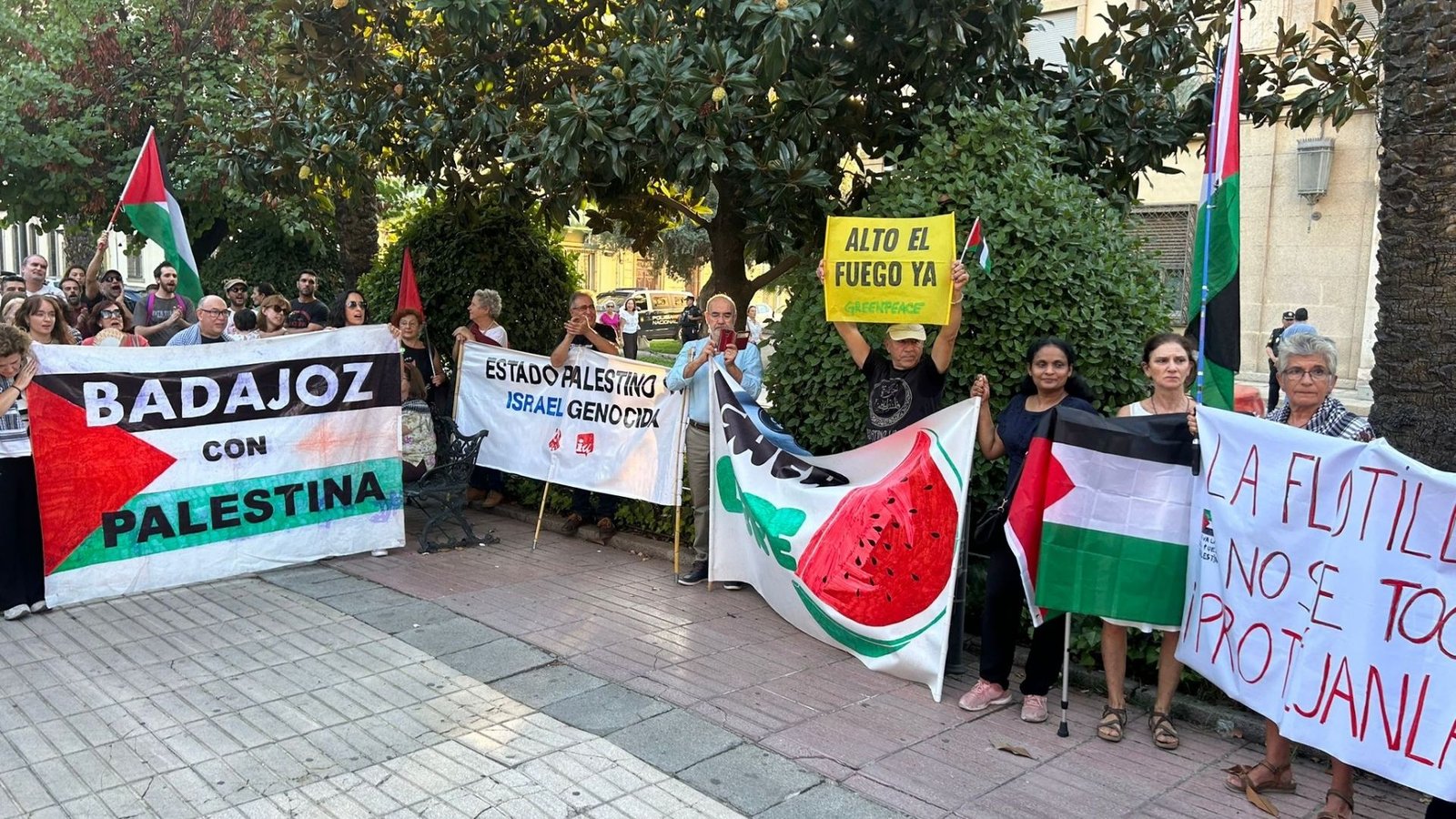 Apoyo de Extremadura a la flotilla humanitaria interceptada por Israel en Gaza
