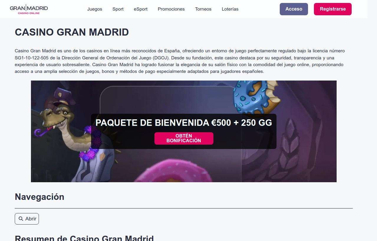 Descubre los emocionantes nuevos juegos en Casino Gran Madrid