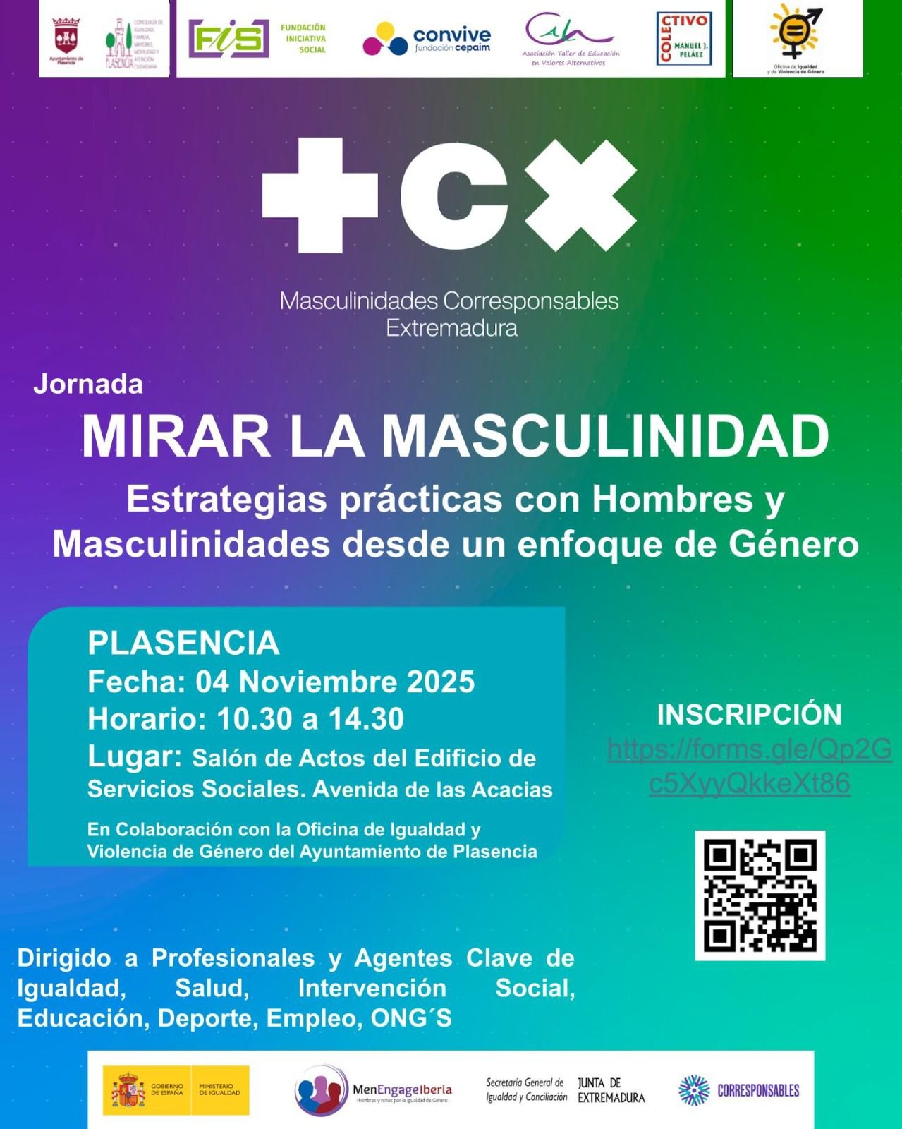 La concejalía de Igualdad organiza la formación “Mirar la Masculinidad” para profesionales que trabajan con hombres y jóvenes