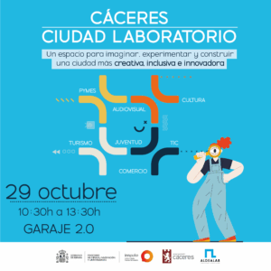 Jornada «Cáceres Ciudad Laboratorio» el 29 de octubre en el Garaje 2.0