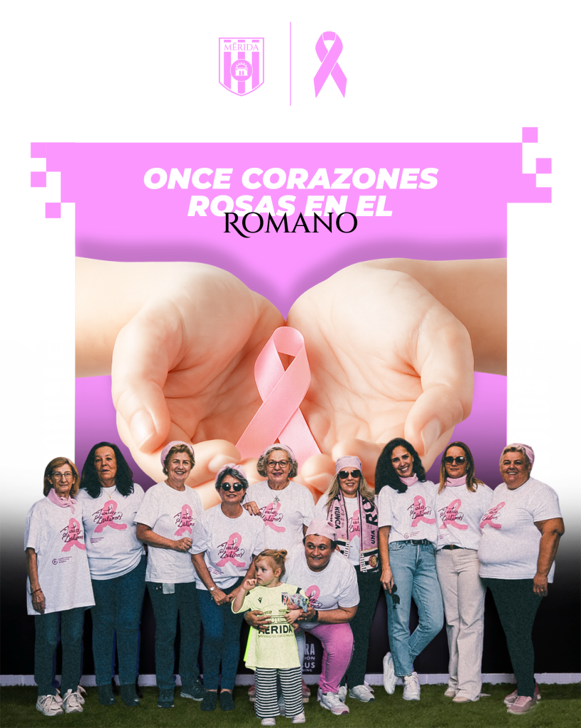 Once corazones rosas en homenaje al Día Internacional del Cáncer de Mama en Mérida-Arenteiro-AD Mérida[embed]https://www.youtube.com/watch?v=QIUorHTywIE[/embed]