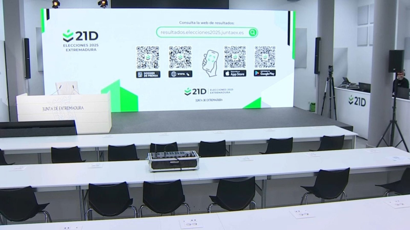 Preparativos en Centro de Datos para elecciones en Extremadura