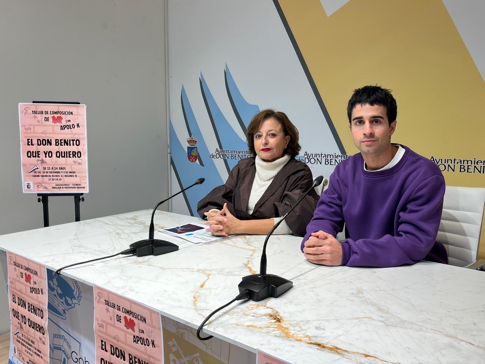 Taller de composición de rap para jóvenes con el artista Apolo K – Ayto. Don Benito
Participación Ciudadana ha organizado un taller de composición de rap para jóvenes con el reconocido artista Apolo K. Las plazas son limitadas, por lo que las personas interesadas pueden inscribirse llamando al número 722 385 163. ¡No te lo pierdas!