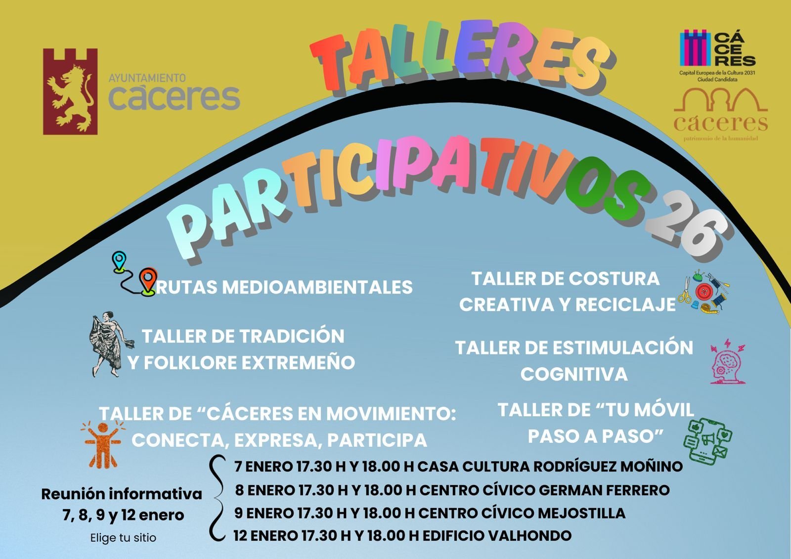 Un taller de tradición y folklore extremeño, gran novedad del Programa de Dinamización en Barrios y Pedanías El Ayuntamiento dot…