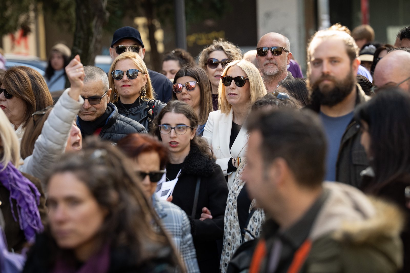 María Guardiola participa en marcha del 8M en Cáceres por la igualdad.
