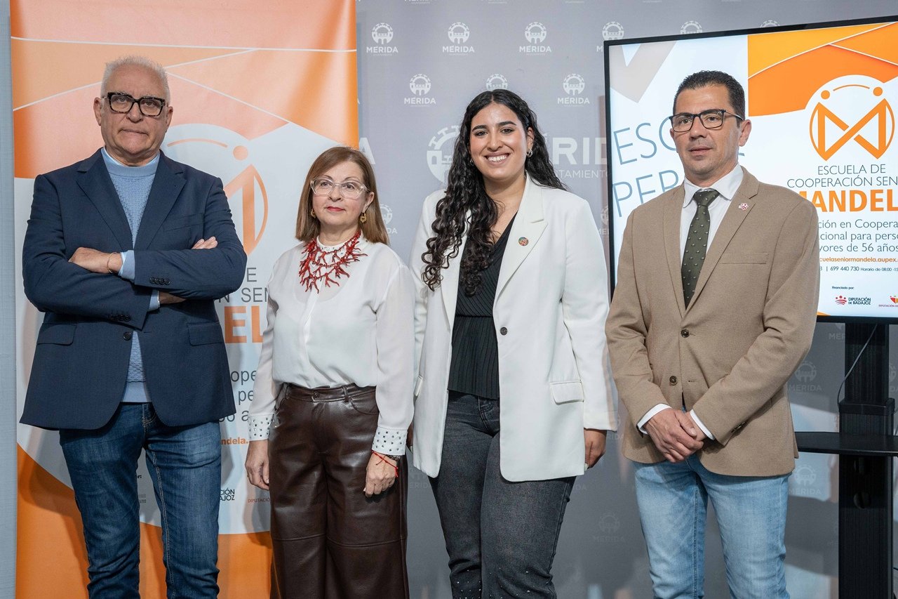 Mérida presenta la Escuela de Cooperación Senior MANDELA 2026, un proyecto inclusivo y comprometido con la participación global
