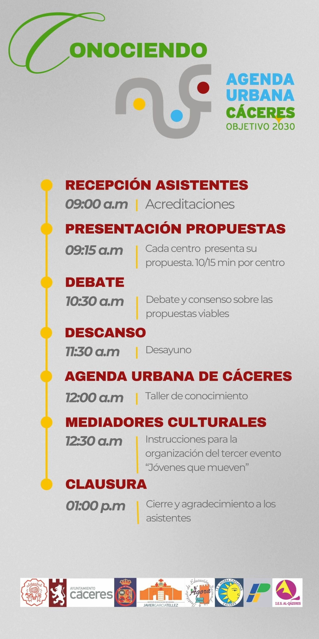 El Ayuntamiento y el IES El Brocense acercan la Agenda Urbana a estudiantes de secundaria.