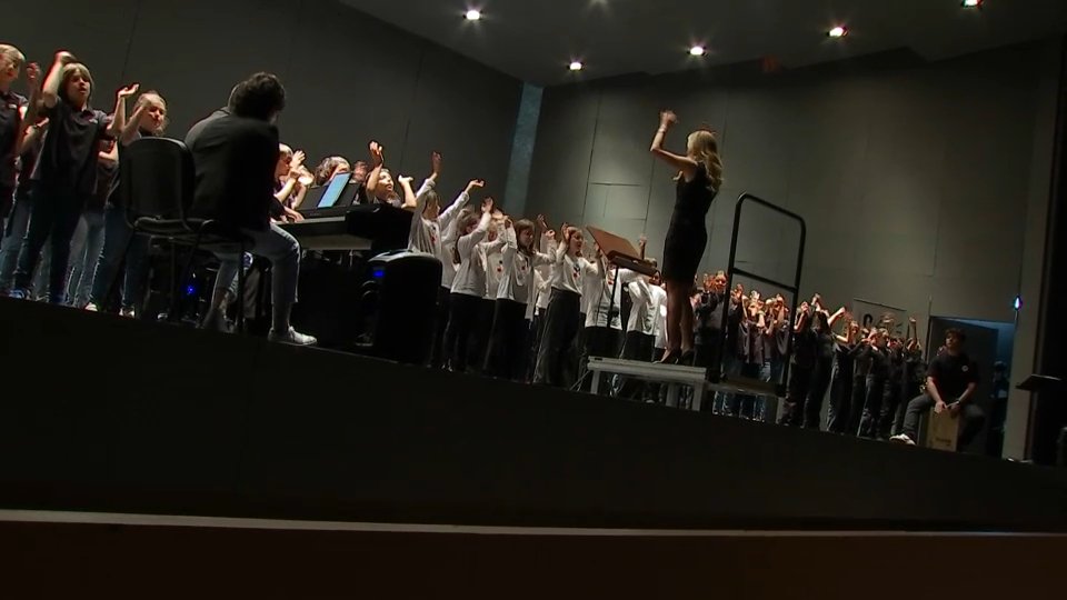 Encuentro coral de conservatorios extremeños en Mérida: ‘Crecemos cantando en coro’