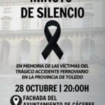 El alcalde de Cáceres expresa sus condolencias a los familiares de las víctimas del trágico suceso